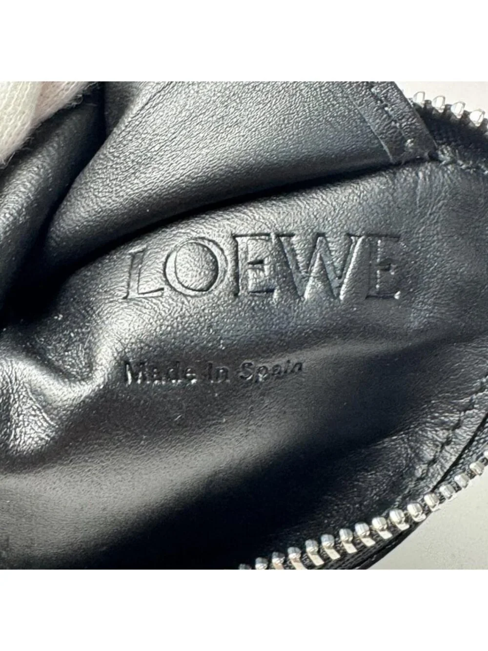 Loewe Anagram Triangle Coin Case Black